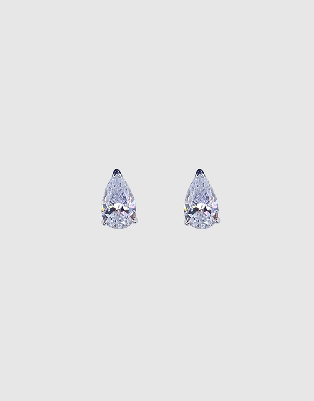 Izoa - Teardrop Stud Earrings