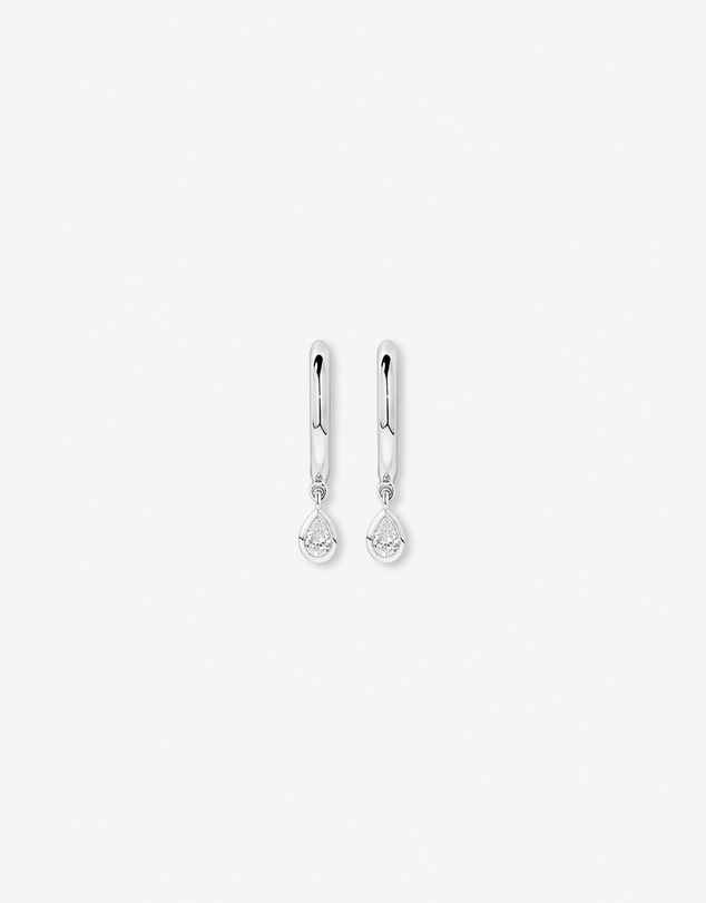 Michael Hill - 0.25 Carat TW Laboratory-Grown Pear Diamond Bezel Box Set in Sterling Silver