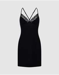 Hunkemoller - Jersey Lace Bow Slipdress