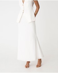 Forcast - Amelia Linen Blend Maxi Skirt