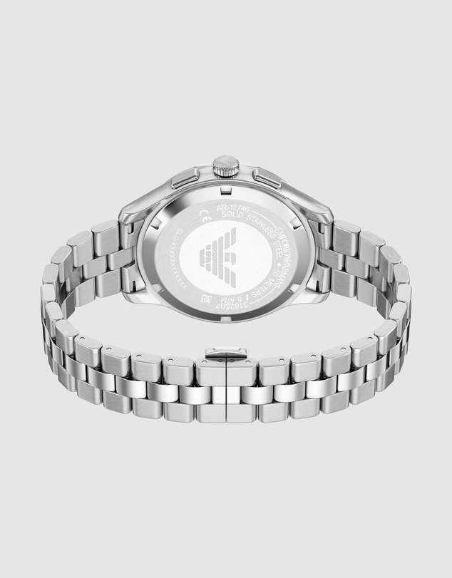 Emporio Armani - Silver Tone Chronograph Watch