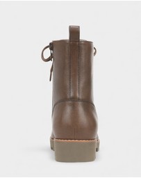 Vionic - Lani Lace-Up Boot - Greige