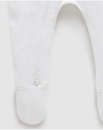 Purebaby - Pointelle Growsuit & Hat Pack-Babies