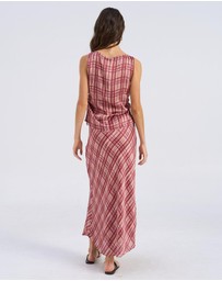Vero Moda - Lise Check Midi Skirt