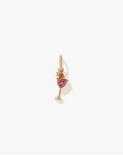 Michael Hill - Pink Tourmaline Strawberry Daiquiri Cocktail Pendant in 18kt Gold Vermeil