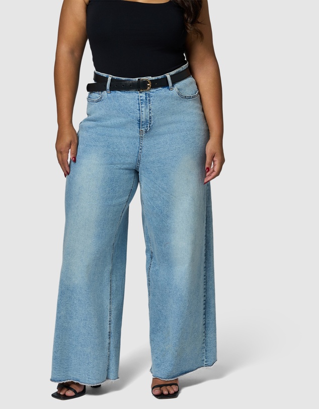 Sunday In The City - Burnt Halo Flare Jean