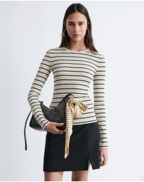 & Other Stories - Ribbed Long-Sleeve Top