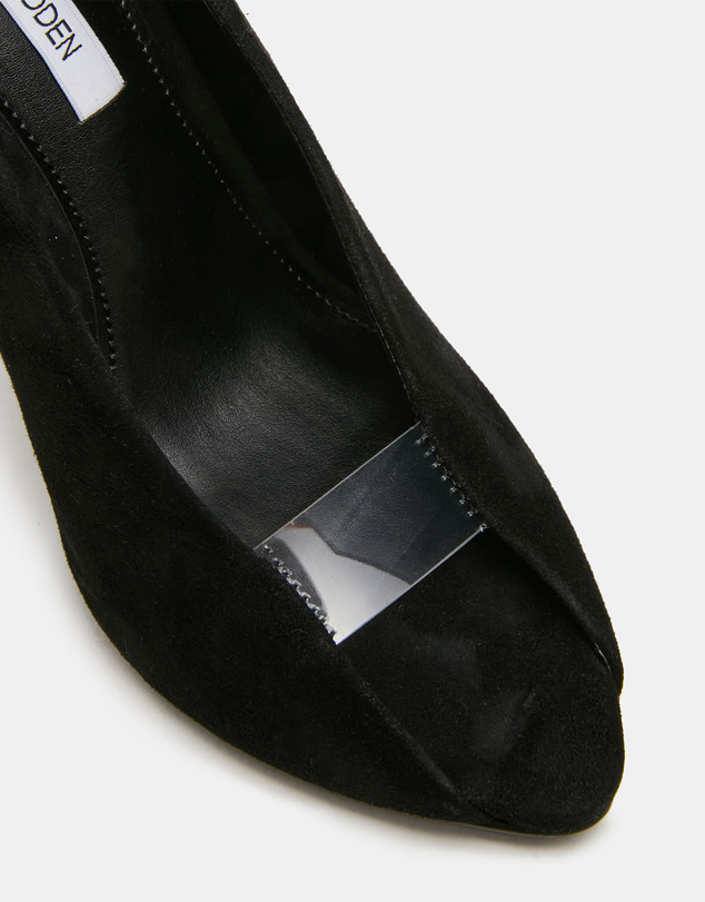 Steve Madden - Santino Black Suede Heels