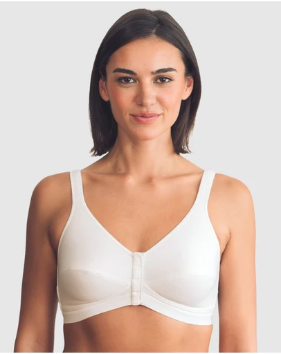 Royce Lingerie - Comfi Cotton Wirefree Press Stud Front Open Bra