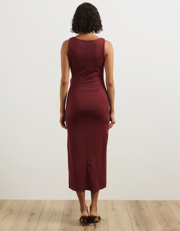 Atmos&Here - Lori Knot Front Midi Dress