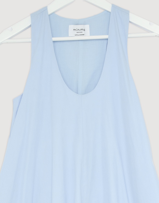 Revibe - Repaired Minima Esenciales Luna Cotton Bubble Hem Maxi Dress - AU 6