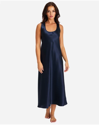 Love and Lustre - Mono Silk Long Nightdress