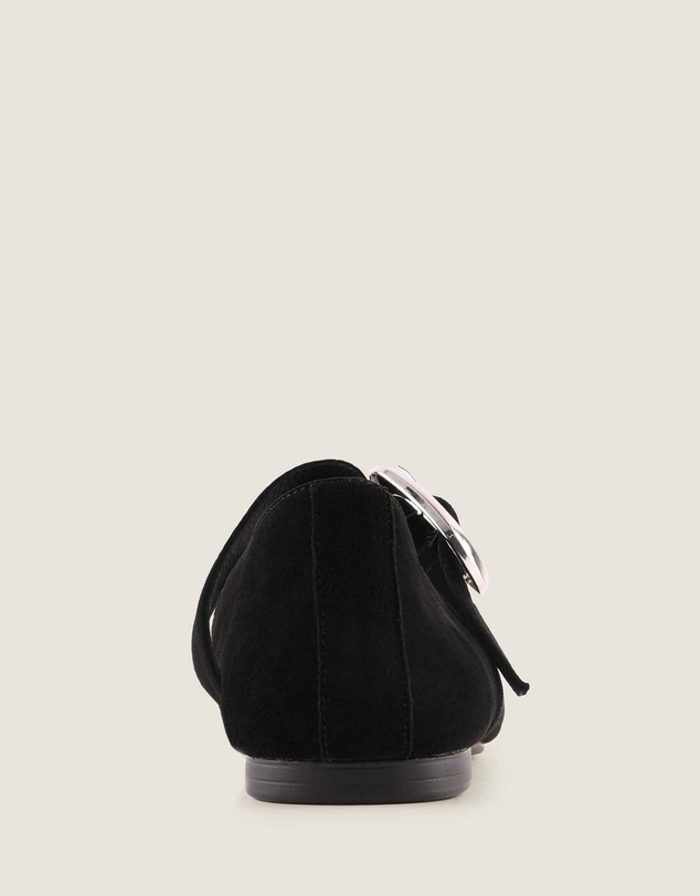 Shelly Shen - Levon Ballet Flats Black Suede