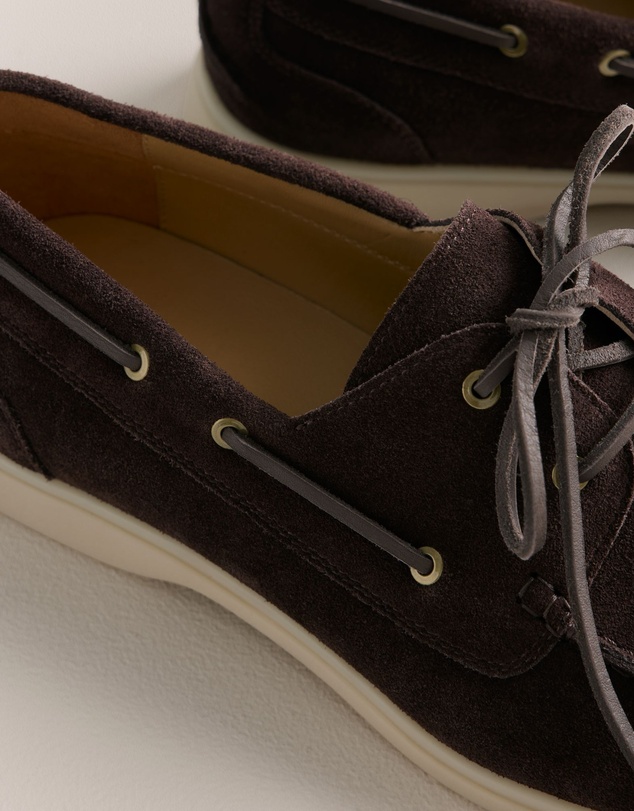 Trenery - Marven Suede Boat Shoe in Mocha