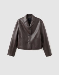 M.N.G - Faux-Leather Jacket With Pockets