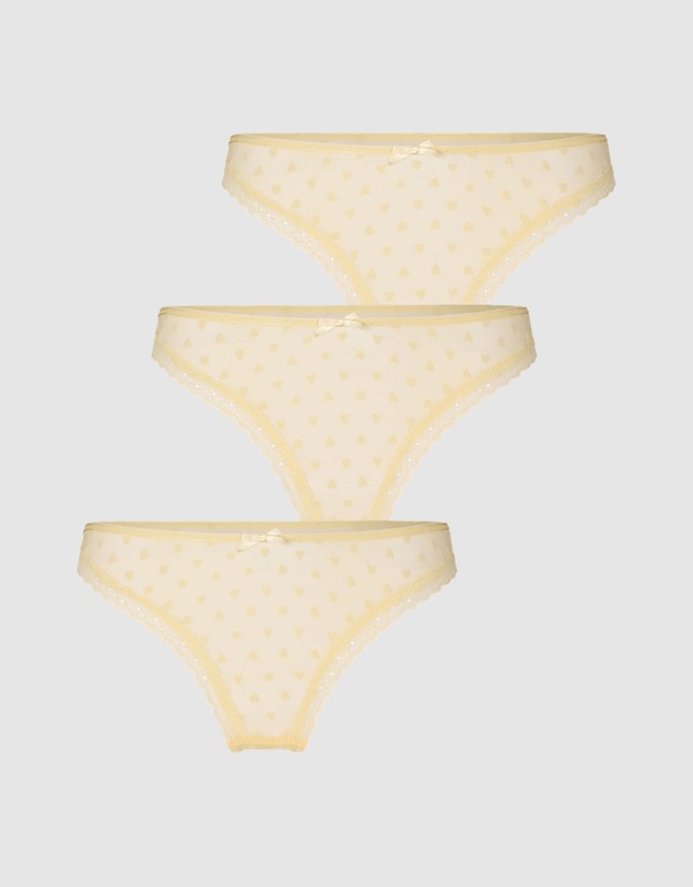 Hunkemoller - 3-Pack Phoebe Thong