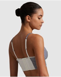 Polo Ralph Lauren - Shirting Stripes Cotton Bustier Longline Bralette
