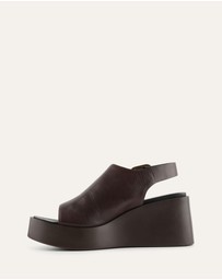 Jo Mercer - Cherry Mid Wedge Sandals