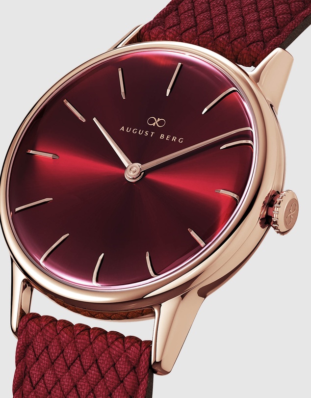 August Berg - Serenity 32mm Burgundy Watch