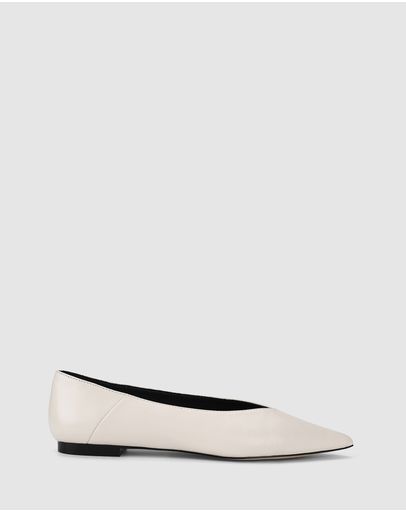 Chalk White Leather
