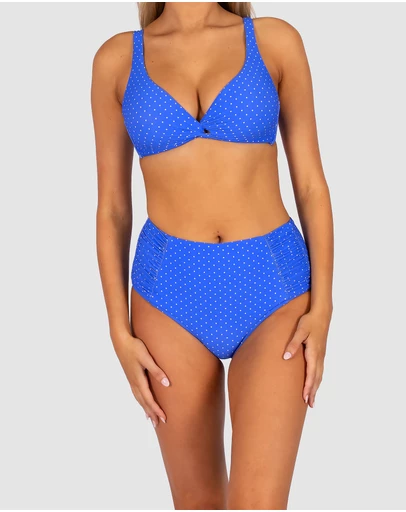 Baku Swimwear - Sundancer Ruched Side High Waist Bikini Bottom