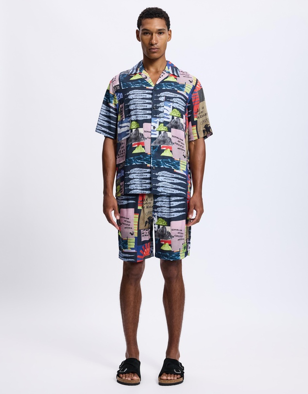 Scotch & Soda - Fave Printed Tencel Regular Fit Bermuda Shorts