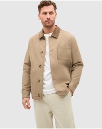 Seed Heritage - Contrast Trim Overshirt