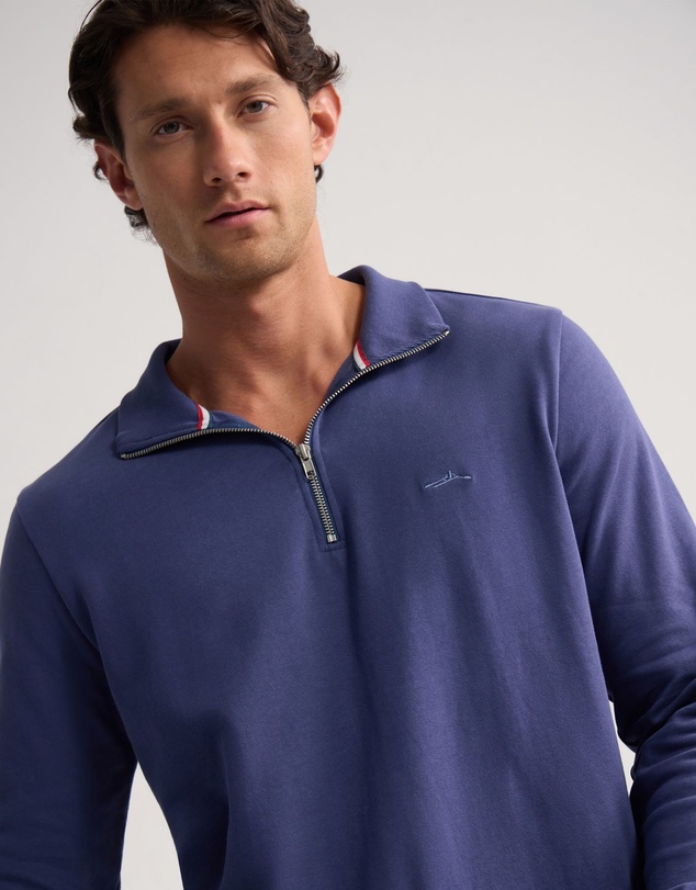 Oxford - Wyatt Zip Neck Sweatshirt