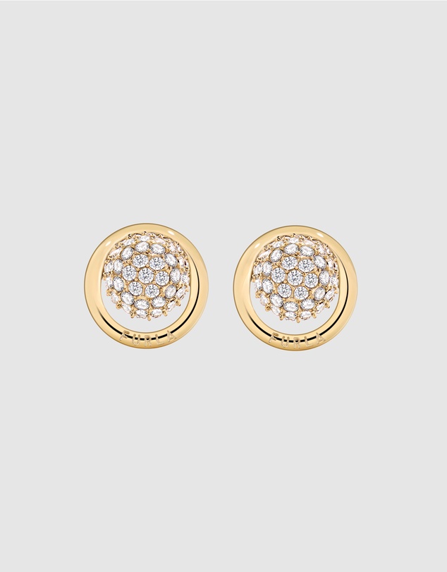 Furla - Furla Miasfera Charms Gold-Tone Stud Earrings