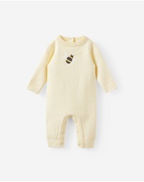 Cotton On Kids - Baby Organic Knit Long Sleeve Romper