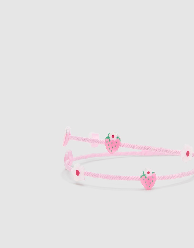 Seed Heritage - Strawberry Flower Double Headband