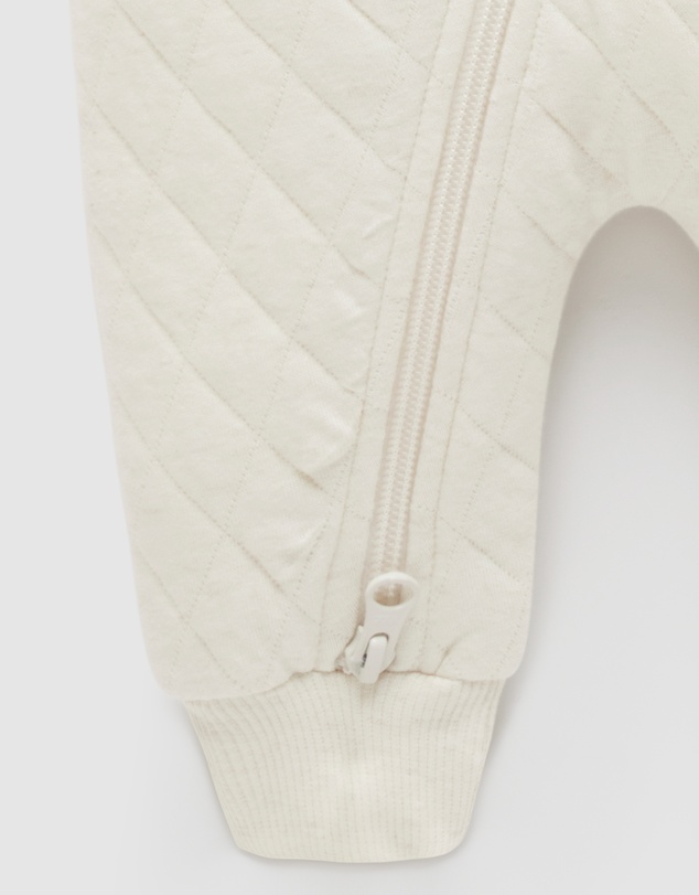 Purebaby - Quilted Growsuit-Babies