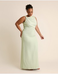 Six Stories - Twist Asymmetrical Chiffon Bridesmaid Dress