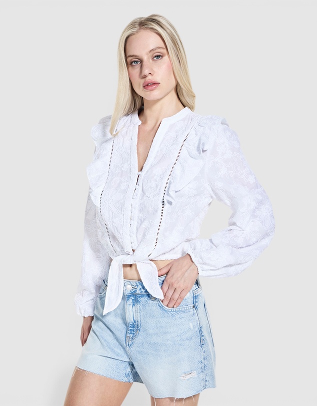 GUESS - Long Sleeve Serin Top