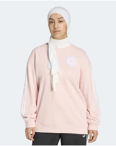adidas Originals - ADIDAS ORIGINALS LACE BRANDING CREW Sweatshirt Womens