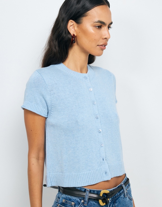 AERE - Abi Cotton Cashmere Blend Cardigan