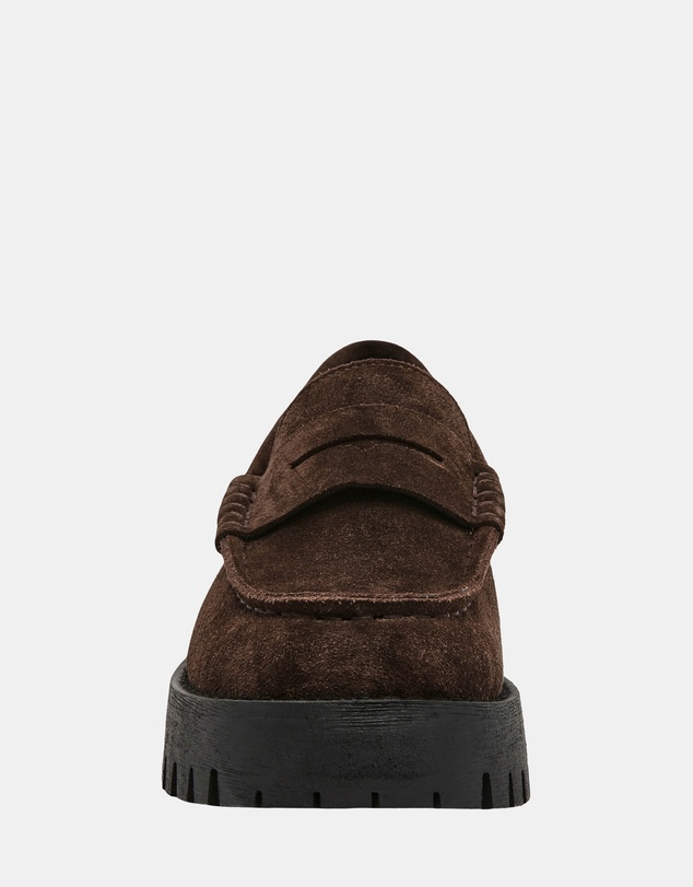 Steve Madden - Langsten-CN Brown Suede Loafers