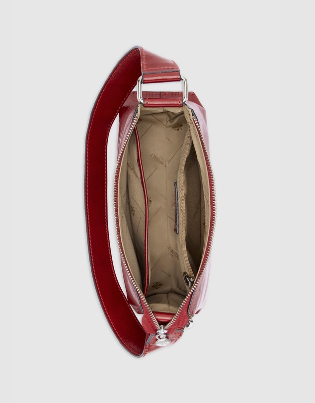 Florence - The Laura Red Leather Shoulder Bag