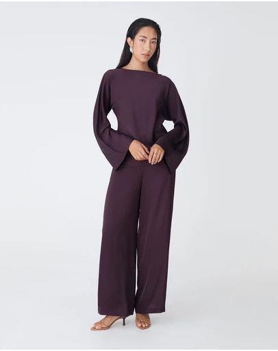 Forcast - Asma Satin Bias Cut Top