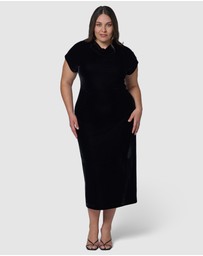 Sunday In The City - Mayday Velvet Midi Dress
