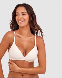 Bras N Things - NKD Push Up Wirefree Bra - Ivory