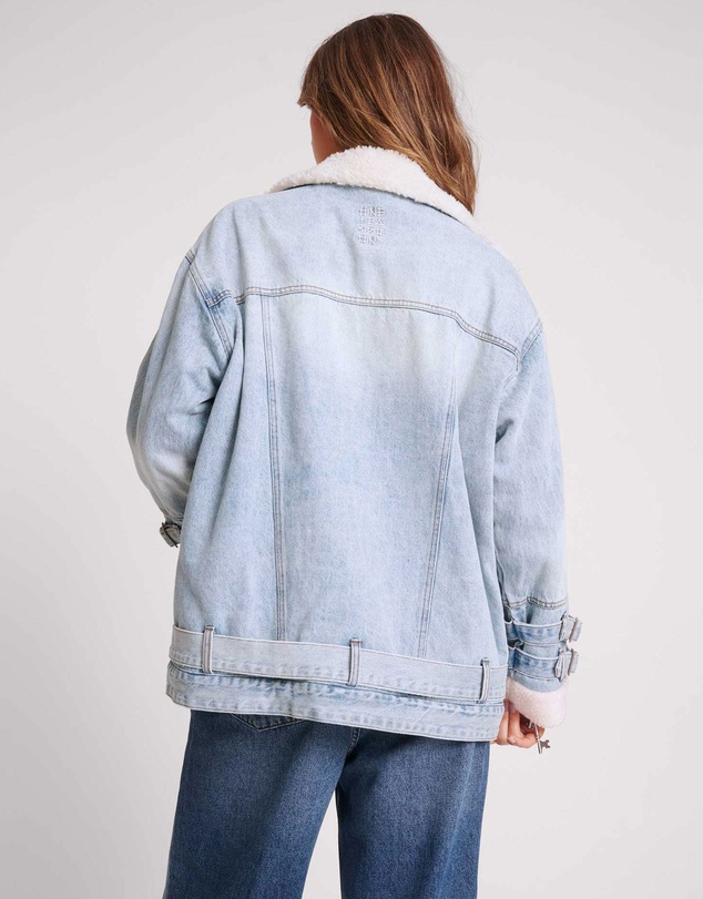 ONE TEASPOON - Aviator Denim Jacket - Salty Dog Blue
