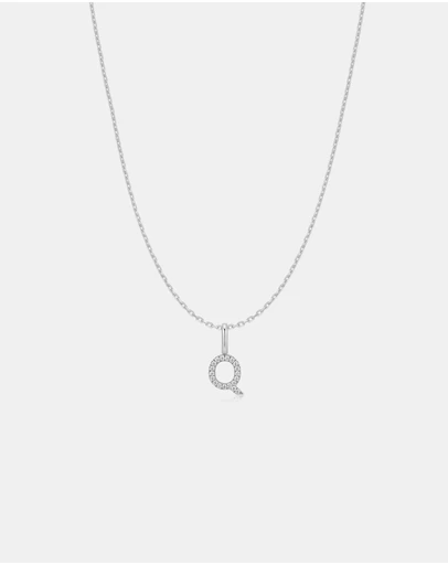 Ania Haie - Ania Haie Silver Letter Q Initial Necklace