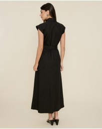 The Fated - Karla Midi Shirt Dress with Belt