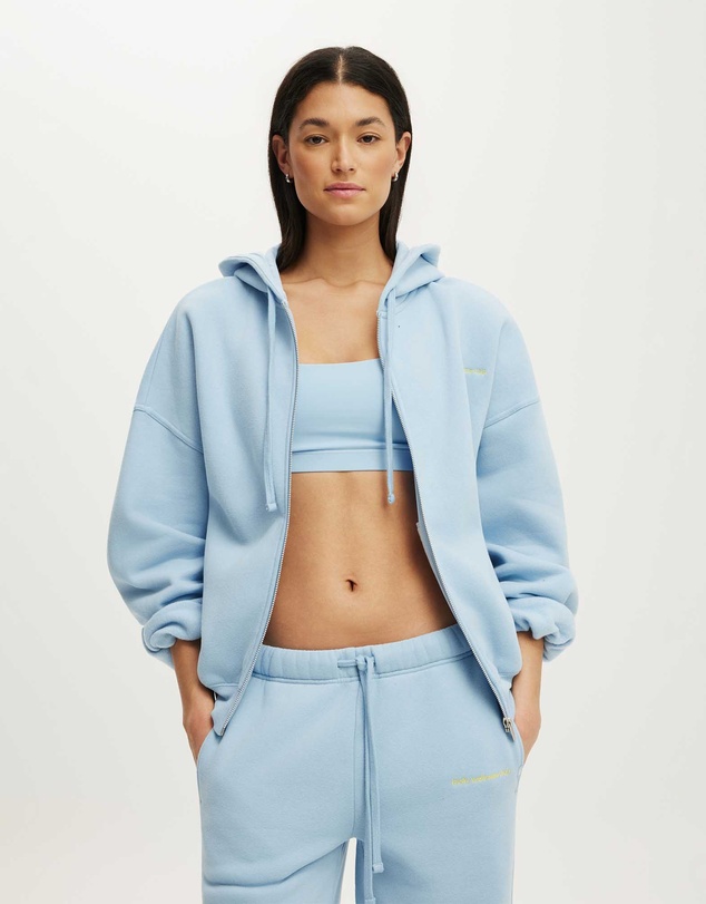 Cotton On Body Active - Plush Oversized Cocoon Zip Through