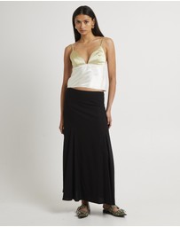 Alice In The Eve - Camille Contrast Slip Top