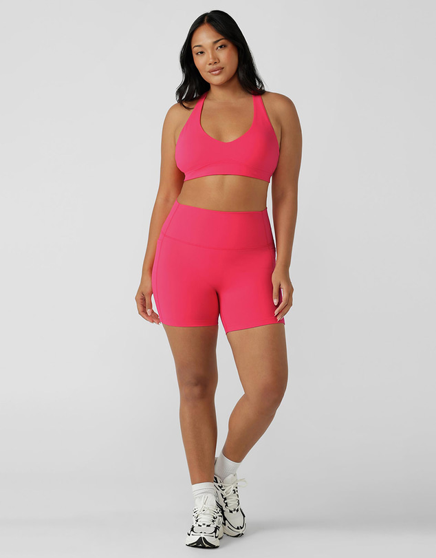 Lorna Jane - Hi-Fold No Ride 2 Phone Pocket 10cm Bike Shorts