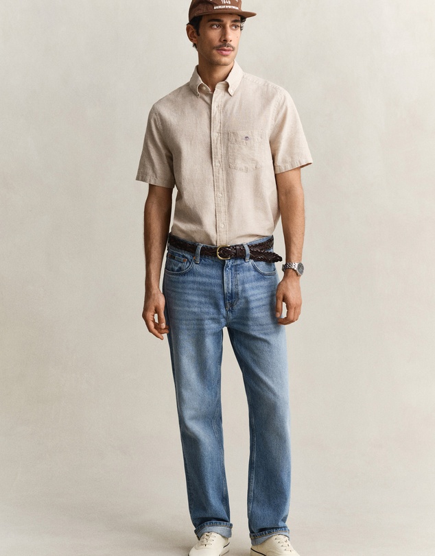 Gant - Cotton Linen Short Sleeve Shirt