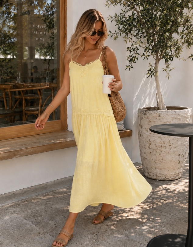 Esther & Co - Glynnis Dress - Primrose Yellow