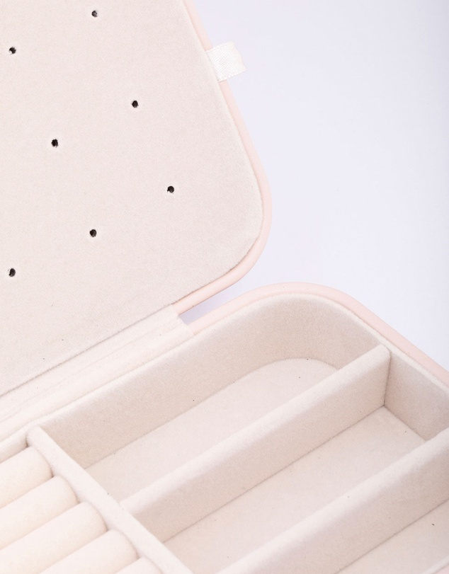Lovisa - Blush Faux Leather Rectangular Jewellery Box